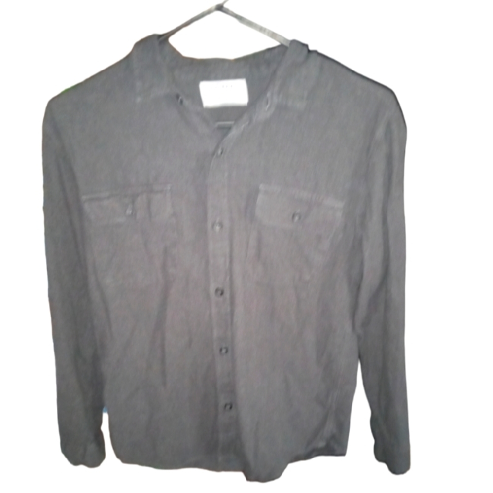 Old navy brand grey dress shirt xl 14-16